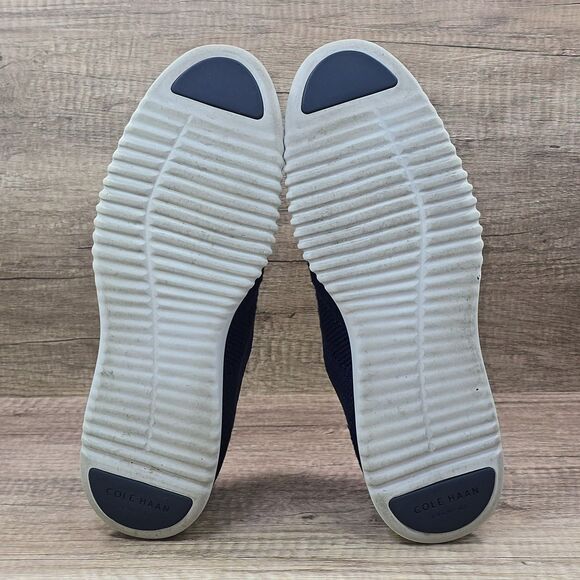 Cole Haan 2 ZeroGrand Stitchlite Men's Size 12M Navy Blue Wingtip Oxford Shoes - Picture 7 of 9